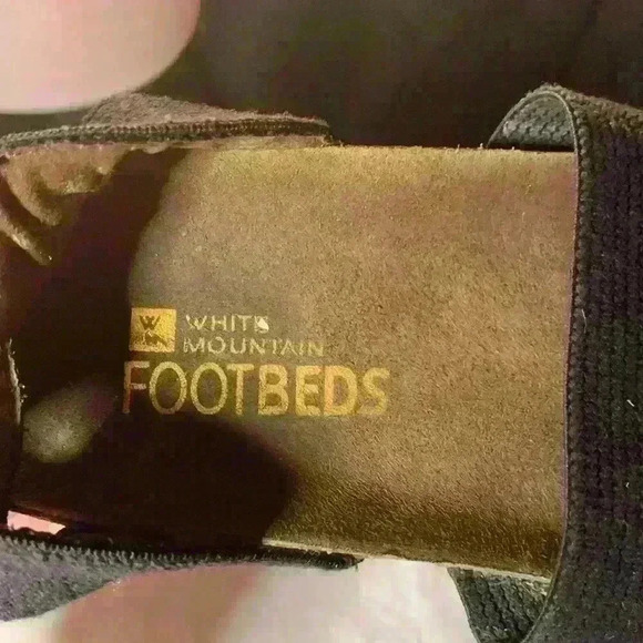 Women's White Mountain Harlequin Ankle Strap Sandal Black Elastic/Fabric size 7 - Picture 5 of 5